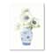 Designart - Floral Chinoiserie White II - Cottage Canvas Wall Art